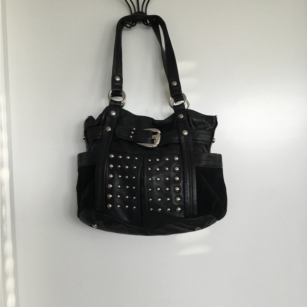B. Makowsky Shoulder Black Soft Leather Bag $300 - Picture 7 of 13